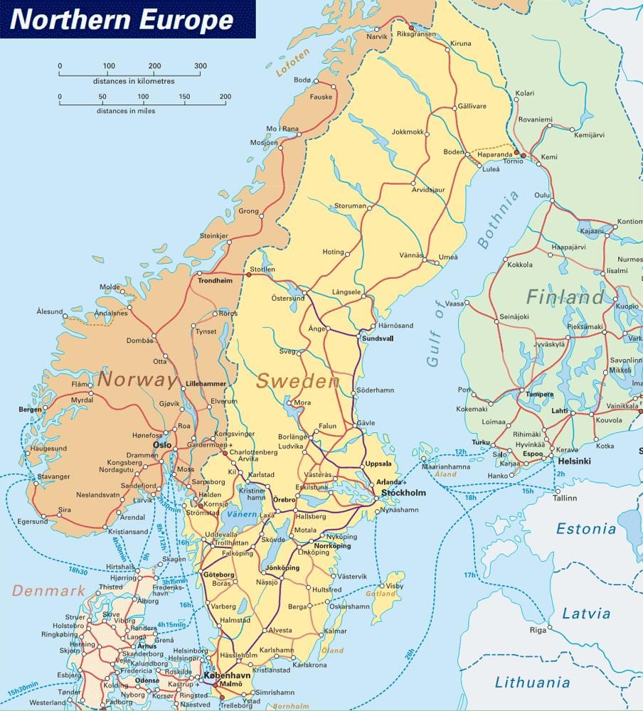 kartē Norvēģija, narvik