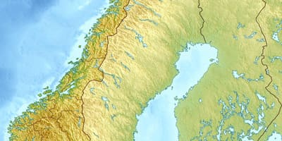 Kartes fiziskās Norvēģija