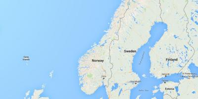 Kartē norvēģija Norvēģija