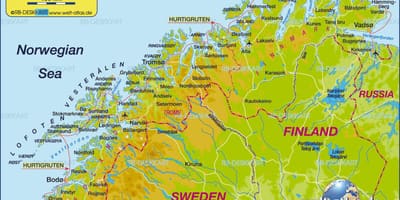 Kartē Norvēģija, kirkenes