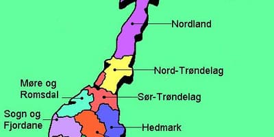 Kartes Norvēģijas valsts tūrisma maršruti 