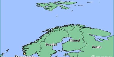 Kartes stavangeras Norvēģijā