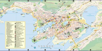 Ielu karti no bergenas Norvēģijā