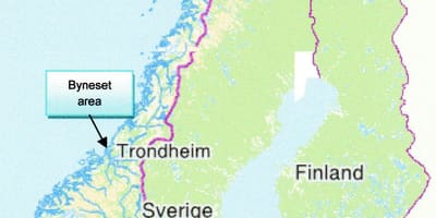 Karte trondheima, Norvēģija
